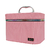 Kit 3 Maletas de Maquiagem Listra Vertical Alleva Mod. AL17 Cor:Flamingo Pink (7 - comprar online