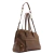 AREZZO BOLSA SHOPPING COURO WORN GRANDE METAIS - loja online