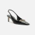 AREZZO SCARPIN VERNIZ SALTO BAIXO SLINGBACK METAL - comprar online