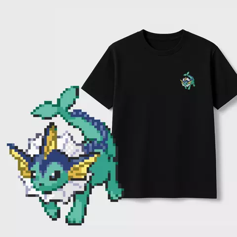 Remera Pokemon - 134 Vaporeon | Edición Pixel Art - comprar online