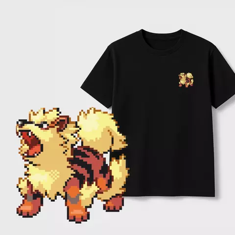 Remera Pokemon - 059 Arcanine | Edición Pixel Art - comprar online