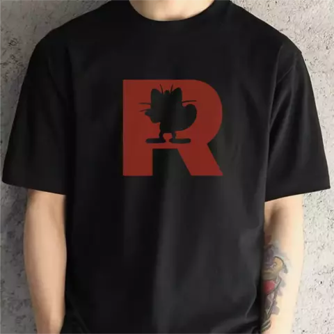 Remera Pokemon - Rocket Meowth - Negro - comprar online