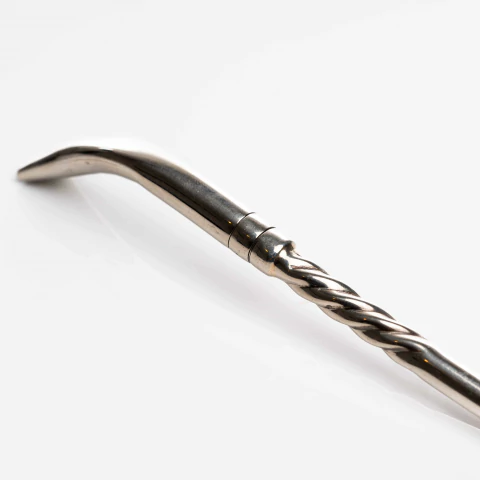 Bombilla pico de loro alpaca cincelada - comprar online