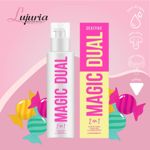 Magic Dual | Aceite & Lubricante Aroma Caramelo