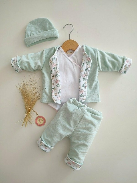 Conjunto plush reversible acqua - comprar online
