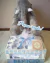 SET N 3 con Mantita + Almohadón elefante 60cm - El ajuar de Eva