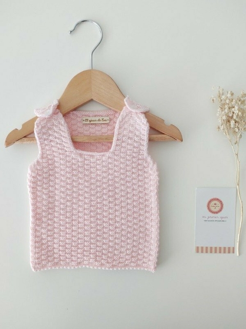 Chaleco tejido (Rosa) - comprar online