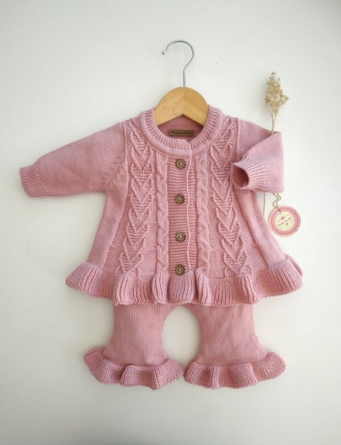 Tapado trenzas + Oxford rosa viejo - comprar online