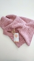 Mantita tejida trenzas (Rosa viejo) - comprar online