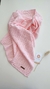 Mantita tejida trenzas (Rosa bebé) - comprar online