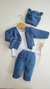 Body + Ajuar tejido azul - comprar online