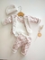 Conjunto plush reversible vintage durazno - comprar online