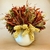 Centro de Mesa com Planta Desidratada Primavera Terracota + Vaso Branco - comprar online