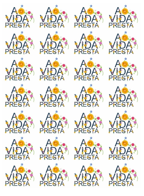 Decalque Hidro Transfer - Frases - A vida presta - comprar online