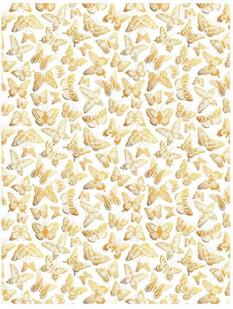Decalque Hidro Transfer - Borboletas Dourado Fosco - comprar online