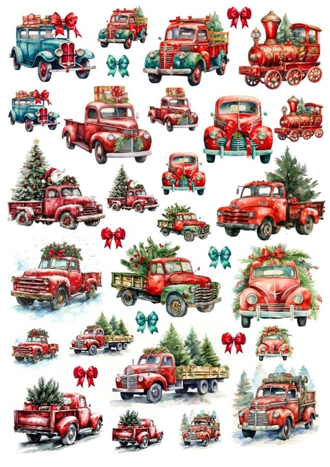 Decalque Hidro Transfer - Natal - Carros de Natal - comprar online