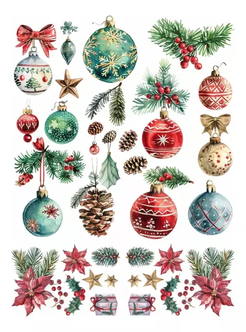 Decalque Hidro Transfer - Natal - comprar online