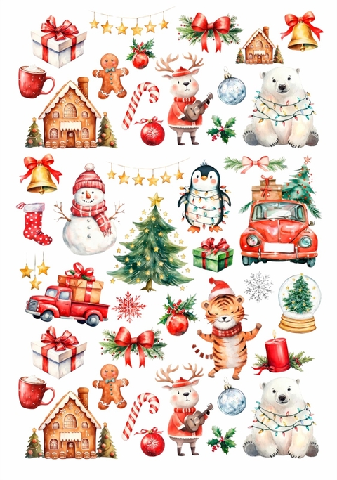 Decalque Hidro Transfer - Natal - Vários - comprar online