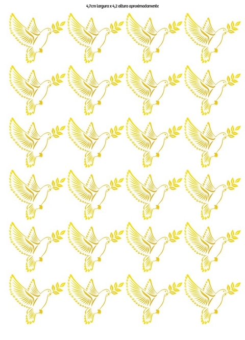Decalque Hidro Transfer - Espírito Santo (pomba) 1 - comprar online