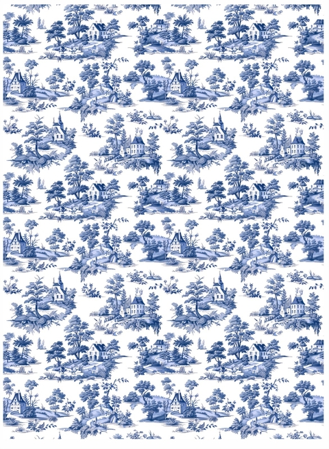 Decalque Hidro Transfer - Toile de Jouy Igrejas - comprar online