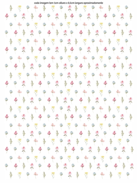 Decalque Hidro Transfer - Flores Mini delicadas - comprar online