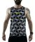 Camiseta Rinat Fitness Geo Print Adulto Negro/gris
