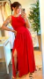 Vestido Midi Com Fenda Em Poliamida Vermelho - FLUAH