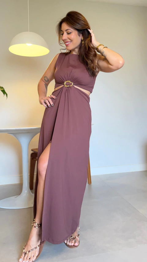 Imagem do Vestido Poliamida Summer Marrom