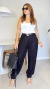 Calça Linho Aladim Preta