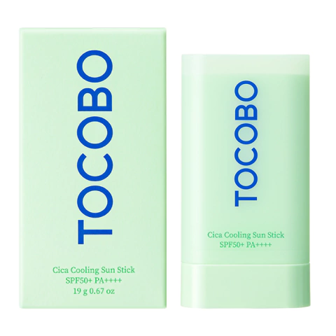 Protetor Facial Stick Tocobo Cica Cooling Sun Stick SPF50+ PA++++ 18g