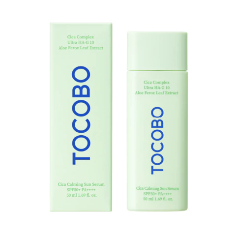 Protetor Facial Sérum Tocobo Cica Calming Sun Serum SPF50+ PA++++ 50ml