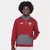Moletom São Paulo 25/26 Viagem New Balance C/ Capuz Masculina (vermelho/cinza)