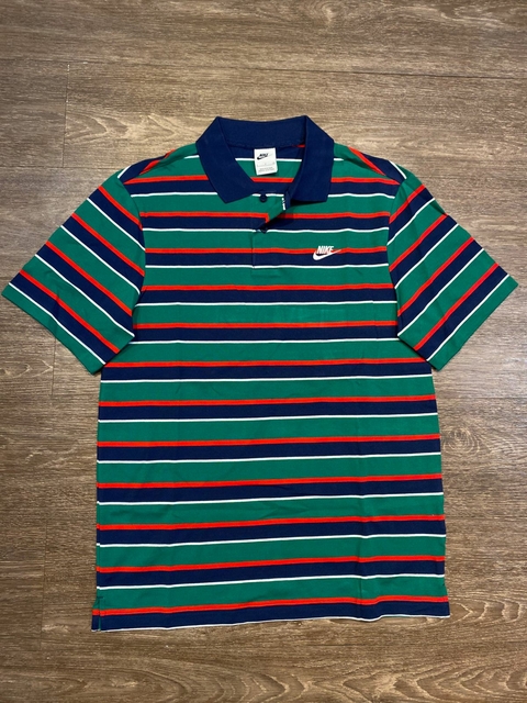 Polo Nike Club Striped - Midnight (gringa)