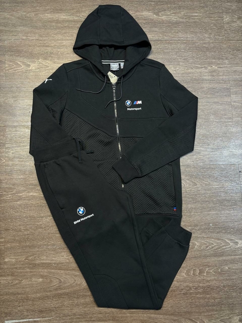 Conjunto Puma Moletom BMW Motorsport Logo (Preto)