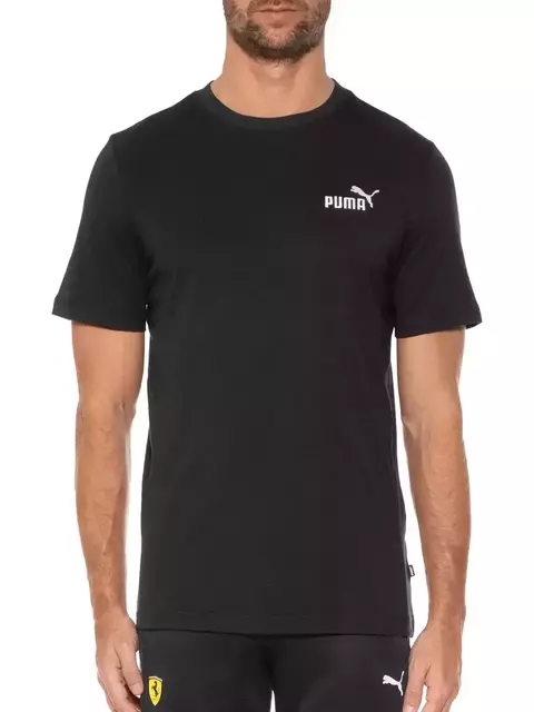 Camiseta Puma Essentials Small Logo Masculina - Preto