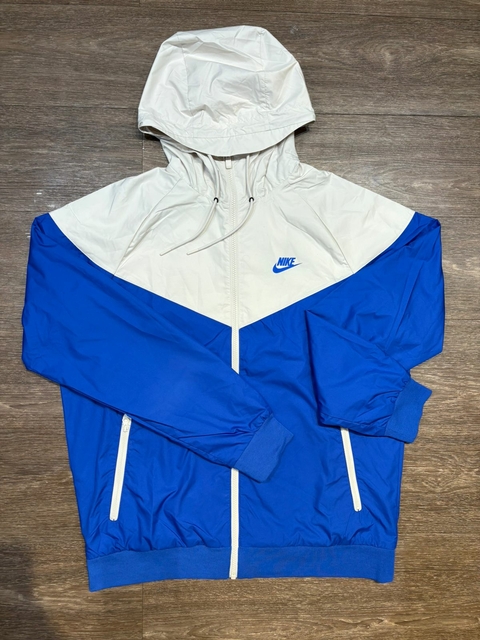 Jaqueta Nike corta vento Sportswear Windrunner (White/Blue)