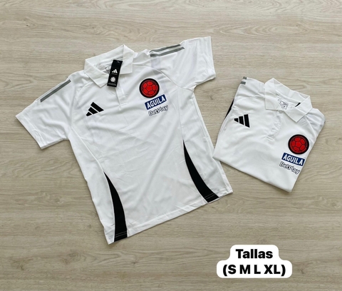 Selección Colombia Polo Blanca