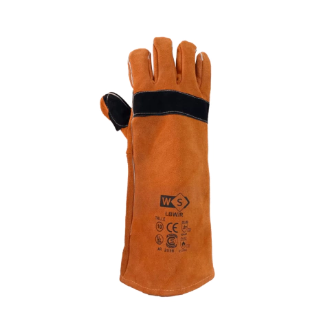 Guante soldador de descarne reforzado con hilo kevlar 40 cm WS (LBWR)