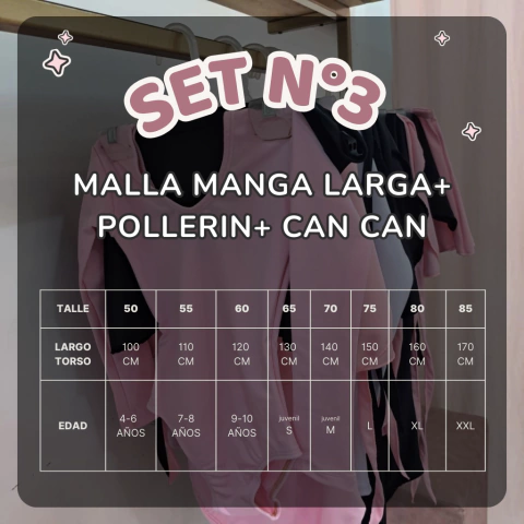 Set de iniciación 3 - malla manga larga