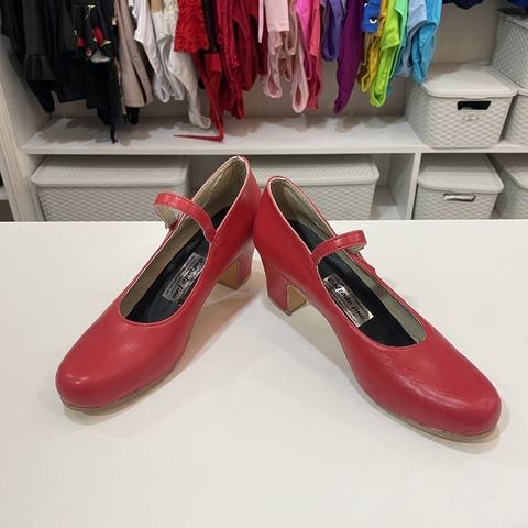 Zapatos de Folklore/Español simil cuero rojos tono 1 - comprar online