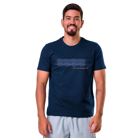 Camiseta Elite Casual com Estampa Masculina