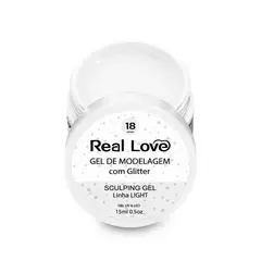 Gel com Glitter Linha Light Real Love 15ml - loja online
