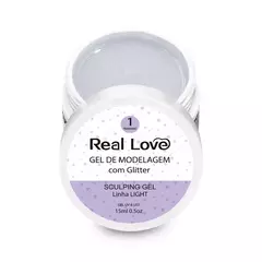 Gel com Glitter Linha Light Real Love 15ml - comprar online