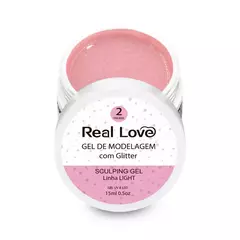 Gel com Glitter Linha Light Real Love 15ml na internet