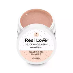 Gel com Glitter Linha Light Real Love 15ml