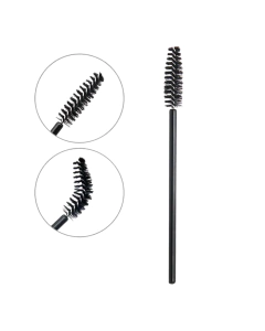 Escovinha Descartável para Cílios e Sobrancelhas 50un PRETA