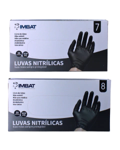 Luvas Nitrílicas sem pó 7/8 Imbat