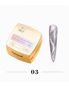 Kit Gel Platinum Efeito Olho de Gato D&Z - Henrique Nails Cosméticos