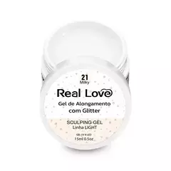 Imagem do Gel com Glitter Linha Light Real Love 15ml