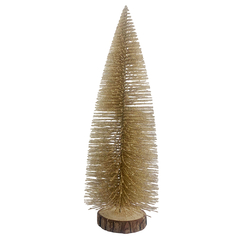 Kit 3 Mini Árvores Pinheiro de Natal Dourada Decorativas - comprar online